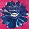 cd barber - baltimore symphony orchestra, david zinman - adagio - symphony no. 1 - the school for scandal - essays (1992)