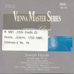 cd joseph haydn - philharmonia slavonica dir. alfred scholz / camerata romana dir. alberto lizzio - symphonie nr. 94 mit dem pauke