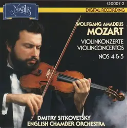cd wolfgang amadeus mozart - dmitry sitkovetsky, english chamber orchestra - violinkonzerte | violinconcertos nos. 4 & 5 (1987)