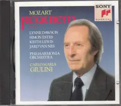 cd wolfgang amadeus mozart - philharmonia chorus & orchestra, carlo maria giulini, lynne dawson, jard van nes, keith lewis, simon 