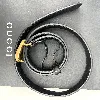 ceinture fine gucci gg marmont en cuir noir