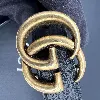 ceinture fine gucci gg marmont en cuir noir