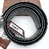 ceinture stefano ricci pelle vitello en cuir noir avec boucle argentée t110