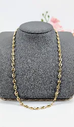 chaîne maille grain de café or 750 millième (18 ct) 17,49g