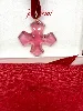 collier baccarat croix rouge en cristal et ruban en velours