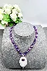 collier en amethyste et quartz rose - claude dasque argent 925 millième (22 ct) 25,48g