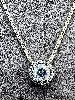 collier pandora argent halo scintillant rond argent 925 millième (22 ct) 3,80g