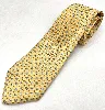 cravate salvatore ferragamo 100% soie fond jaune à motifs éléphants