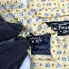 cravate salvatore ferragamo 100% soie fond jaune à motifs éléphants