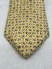 cravate salvatore ferragamo 100% soie fond jaune à motifs éléphants