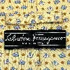 cravate salvatore ferragamo 100% soie fond jaune à motifs éléphants