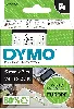 dymo d1 - ruban d'étiquettes auto - adhésives en polyester - noir sur blanc - rouleau (0,6 cm x 7 m) 1 rouleau(x) - pour labelmana