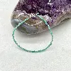 fbr23am bracelet billes en pierre amazonite d2mm et fermoir en argent l17-20 cm argent 925 millième (22 ct) 2g