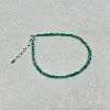 fbr23am bracelet billes en pierre amazonite d2mm et fermoir en argent l17-20 cm argent 925 millième (22 ct) 2g