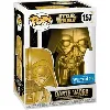 figurine funko! pop - star wars exclusivité walmart n°157 - dark vador - métallique or (43015)
