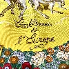 foulard / carré 90 hermès les emblèmes de l'europe en soie couleur jaune et blanche