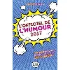 livre l'officiel de l'humour 2017