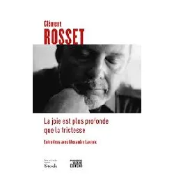 livre la joie est plus profonde que la tristesse