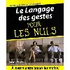 livre le langage des gestes pour les nuls