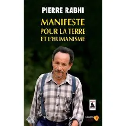livre manifeste pour la terre et l'humanisme