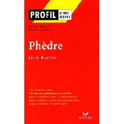 livre profil - racine, phèdre