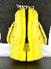 mocassins / chaussures chanel classique en cuir jaune avec logo cc t35c