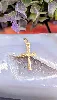 pendentif croix motif limé or 750 millième (18 ct) 0,87g