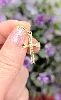 pendentif croix motif limé or 750 millième (18 ct) 0,87g