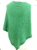 poncho en cachemire j & w verte