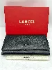 portefeuille long lancel billie à rabat  en cuir noir