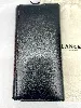 portefeuille long lancel billie à rabat  en cuir noir