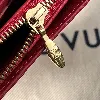 portefeuille louis vuitton sarah en cuir verni rouge