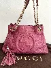 sac à main gucci soho cuir violet