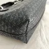 sac cabas emporio armani myea petit format en toile noire à bandoulière