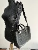 sac cabas emporio armani myea petit format en toile noire à bandoulière