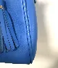 sac lancaster grand polochon mademoiselle ana en cuir bleu cyan