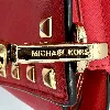 sac michael kors petit marilyn en cuir saffiano rouge avec bandoulière amovible