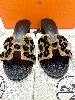 sandales oasis hermès imprimé léopard