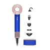sèche - cheveux dyson supersonic hd07 blue blush bleu rose poudré avec coffret de rangement (460555 - 01)