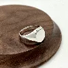 1005800 bague chevalière ovale lisée t64 5,11g argent 925 millième (22 ct) 5,11g