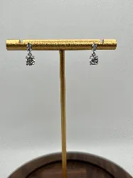 13045910 boucles d'oreilles serties d'oxydes argent 925 millième (22 ct) 1,8g