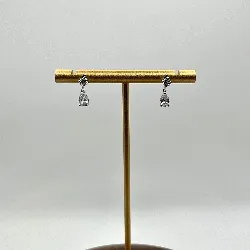 13057510 boucles d'oreilles pendants serties d'oxydes argent 925 millième (22 ct) 1,14g argent 925 millième (22 ct) 1,14g