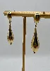 3121209 boucles d'oreilles pendantes en forme de goutte d'eau en acier doré