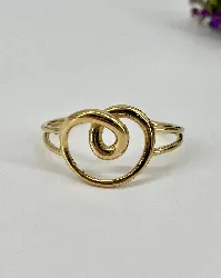 31223866 bracelet manchette vague en acier doré