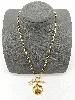 31227750 collier chaîne avec pendentif coquillage et étoile en acier doré