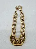 31228719 bracelet maille forçat en acier doré