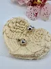 3123100 boucles d'oreilles boules en acier argenté