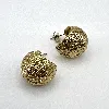3604609 boucles d'oreilles en forme de goutte d'eau texturée en acier doré