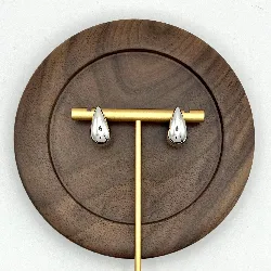 73055700 boucles d'oreilles motif goutte lisée argent 925 millième (22 ct) 5,3g argent 925 millième (22 ct) 5,3g