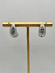 73077900 boucles d'oreilles motif goutte avec motif argent 925 millième (22 ct) 2,7g argent 925 millième (22 ct) 2,7g